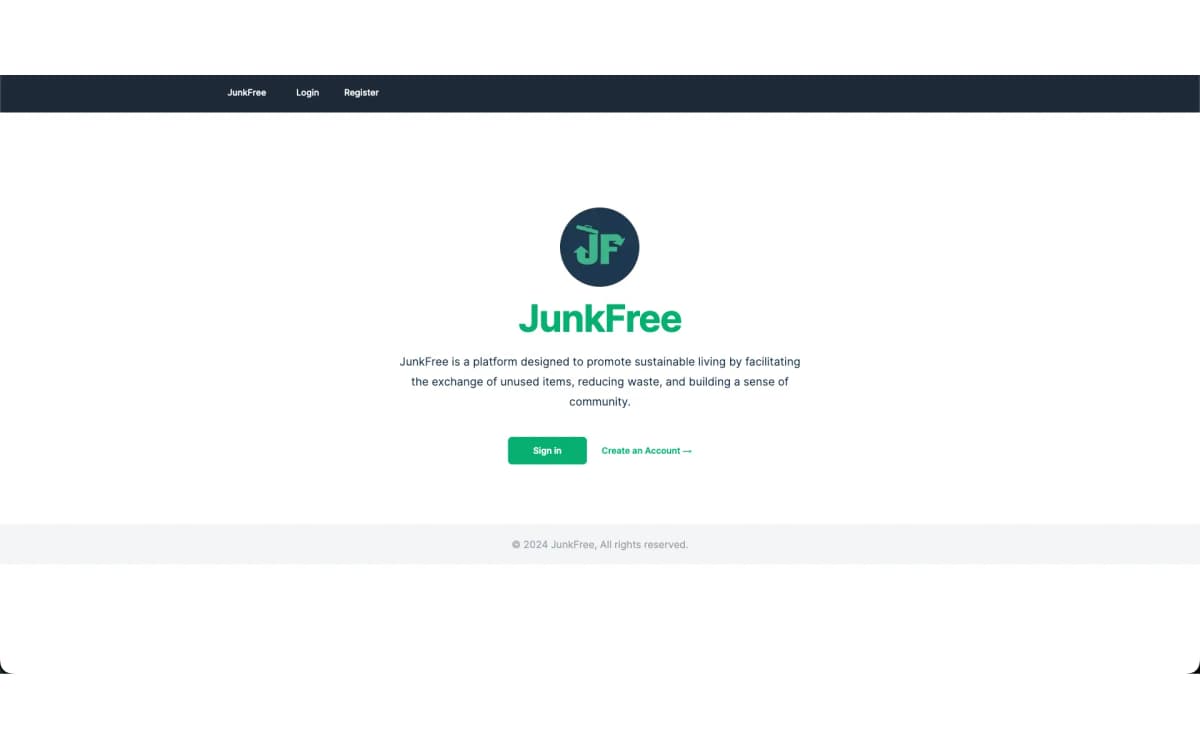 An image of the JunkFree project.